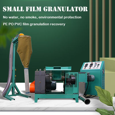 Granulator Plastik Suhu Rendah Plasit Film Daur Ulang Granulasi 11KW pe,po,pvc,eva,ps